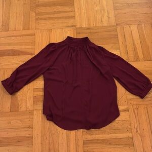 Burgundy blouse